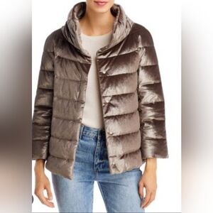 Herno Down/ Feather Fill, Ladies  Shimmering Tan/Silver Puffer Jacket/ Size 40.